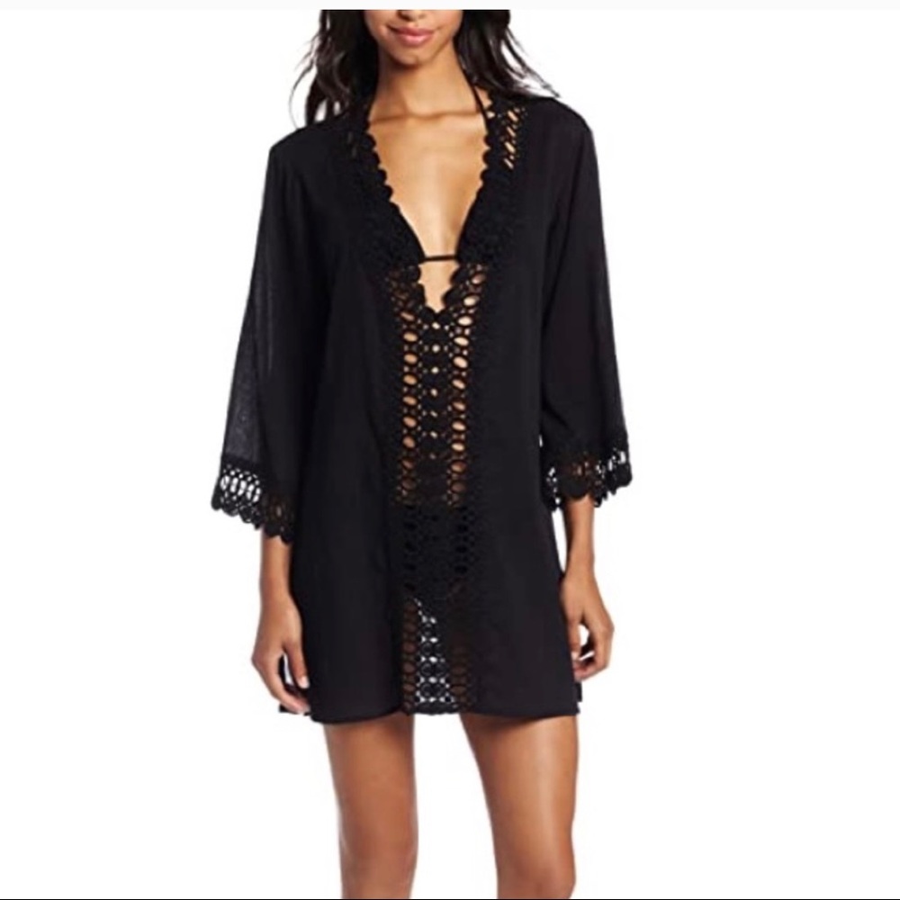 SOLD - La Blanca Black Swimsuit Coverup